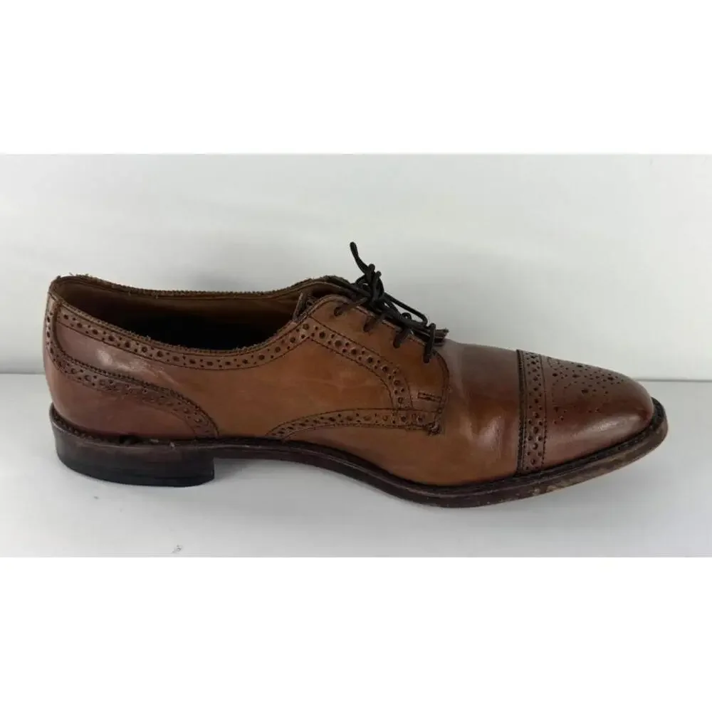 Allen Edmonds Strand Mens 11.5D Brogue Oxford Shoes Walnut Made in USA